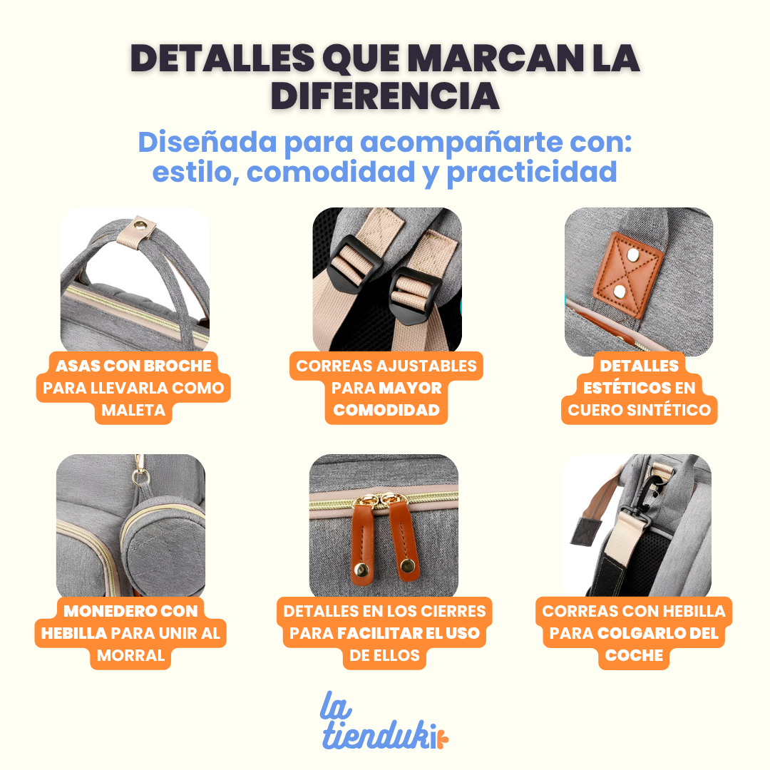 🍼 LA MOCHILA QUE LO LLEVA TODO, INCLUSO TU TRANQUILIDAD